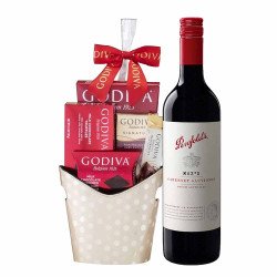 Penfolds Max's Cabernet Sauvignon Wine And Godiva Gift Basket