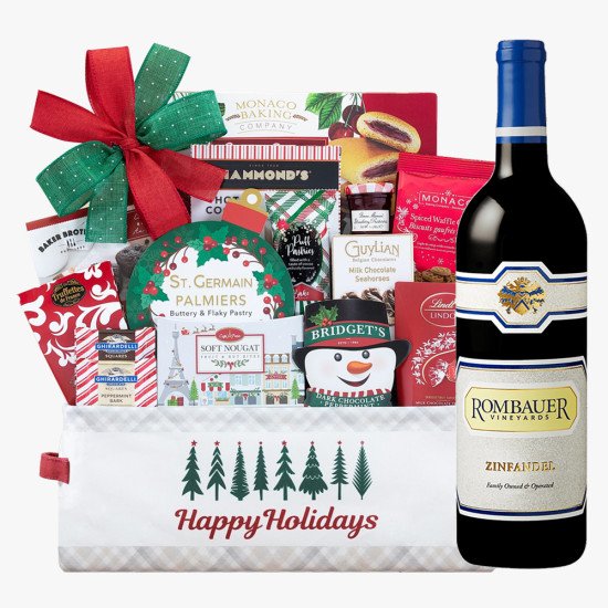 Rombauer Vineyards Zinfandel Wine & Holiday Gift Basket