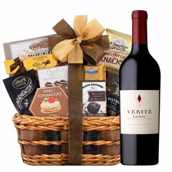 Verite La Joie 2018 Red Wine With Bon Appetit Gourmet Gift Basket 