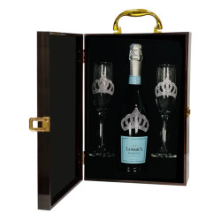 Personalized Flutes and La Marca Prosecco Gift Set