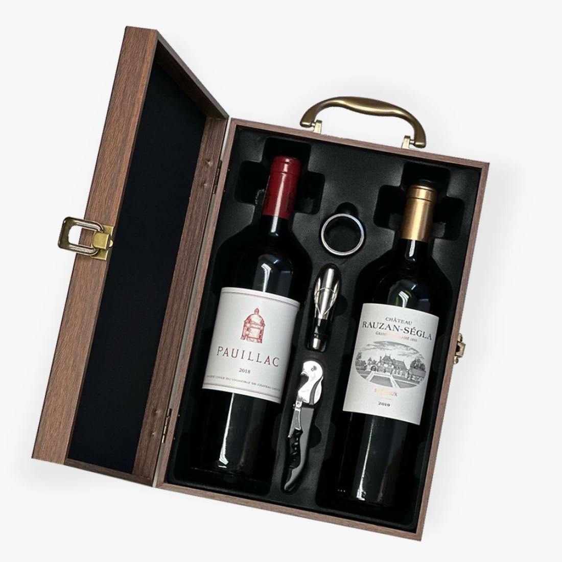 French Red Wine Wooden Gift Box