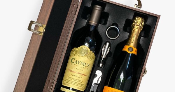 Veuve Clicquot Champagne & Caymus Wine Gift Box
