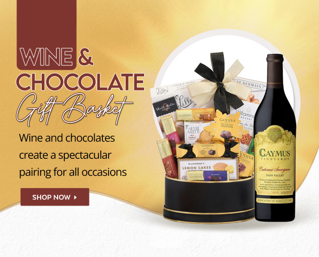 Wine and  Chocolate Gift Baskets