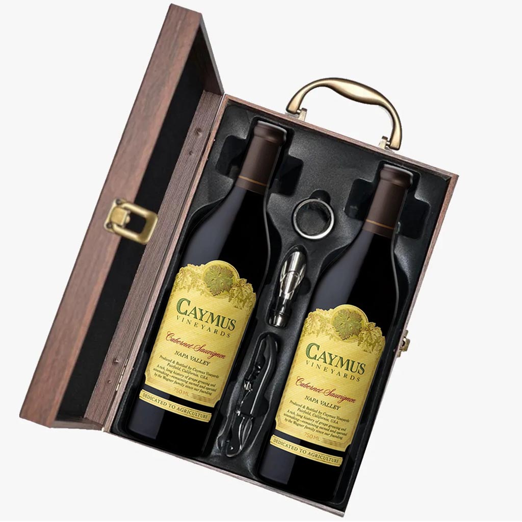 Caymus Wine 2-Pack Gift Set in Wooden Box