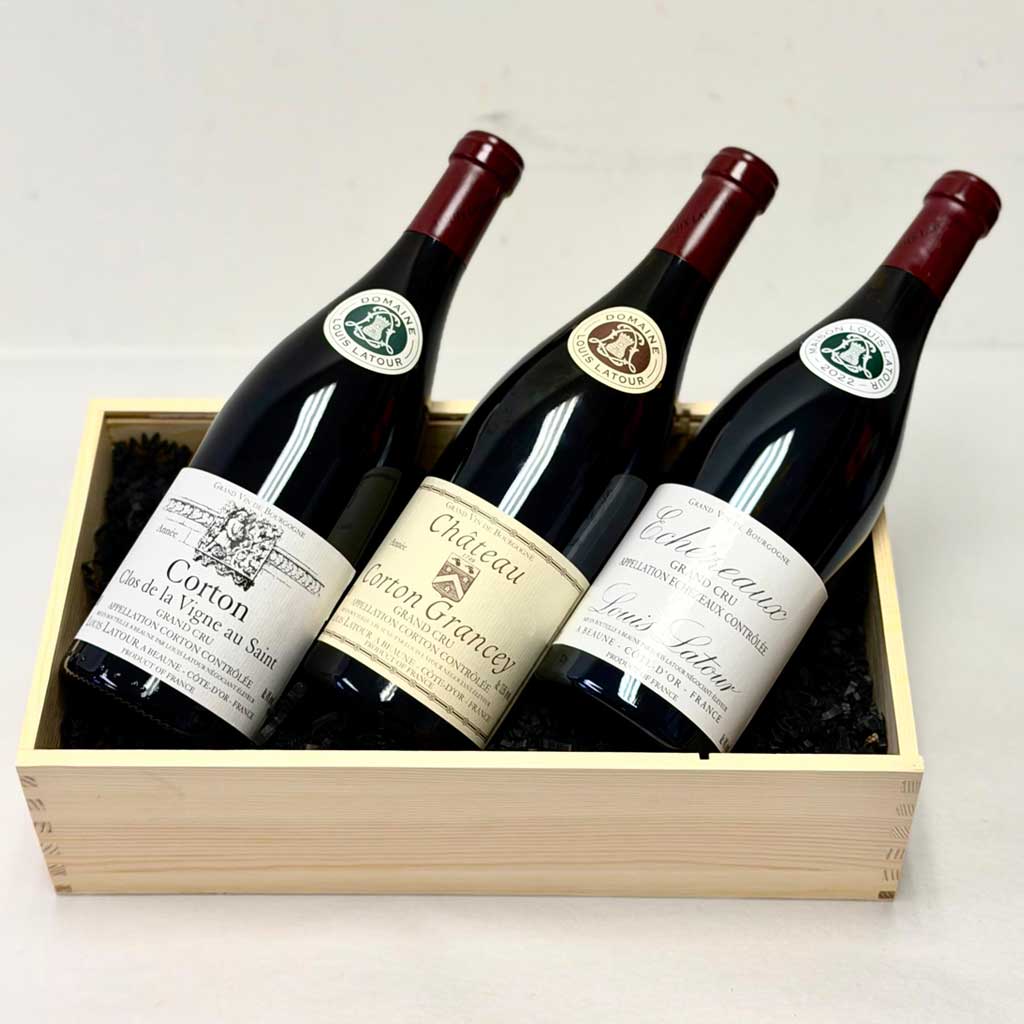 2022 Louis Latour Grand Cru Three-Bottle Wine Set
