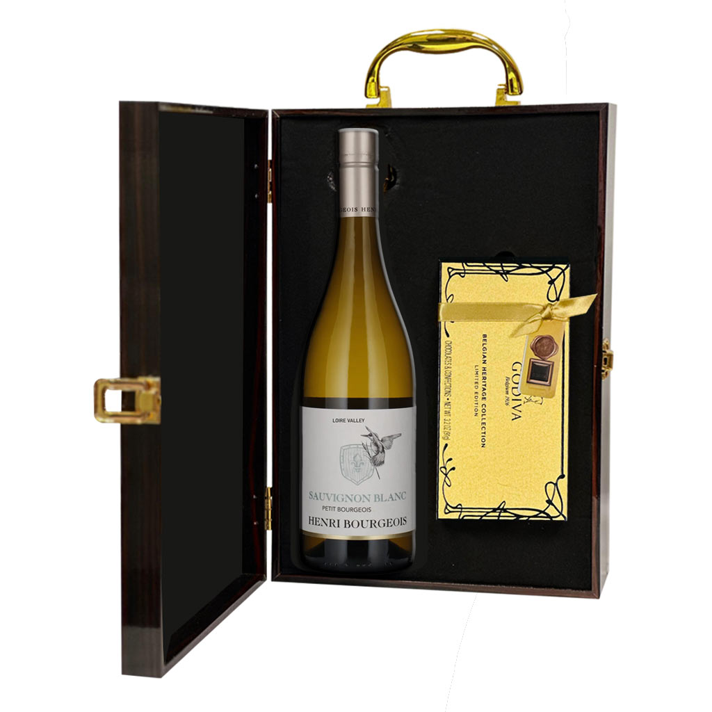 Henri Bourgeois Petit Bourgeois Wine And Godiva Chocolate Gift Set