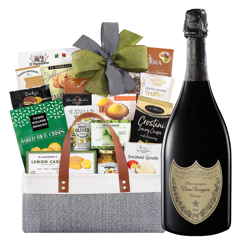 Dom Perignon Champagne Gourmet Delight Gift Basket