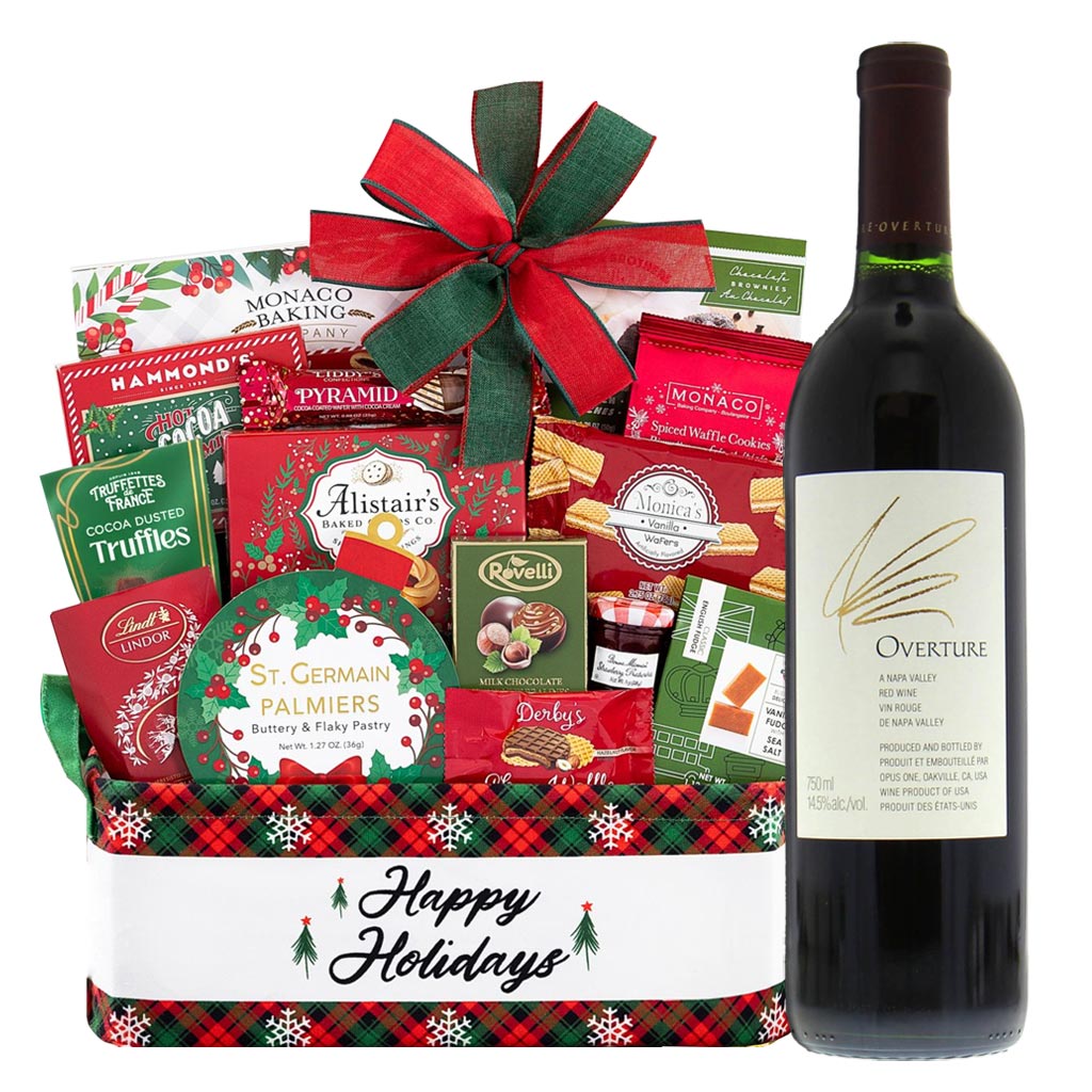 Opus One Overture Napa Valley Red Wine and Holiday Gift Basket 