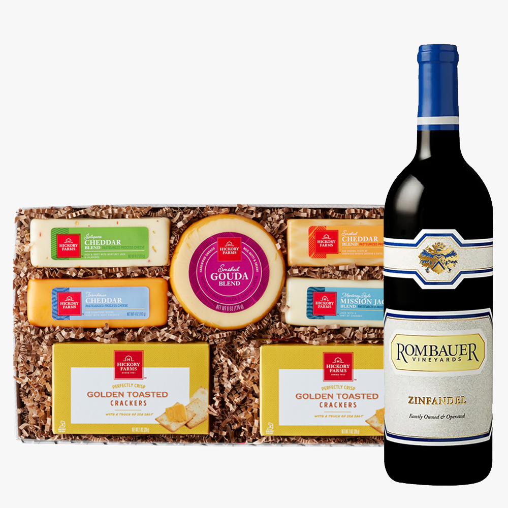Rombauer Zinfandel Wine and Cheese Gift Set