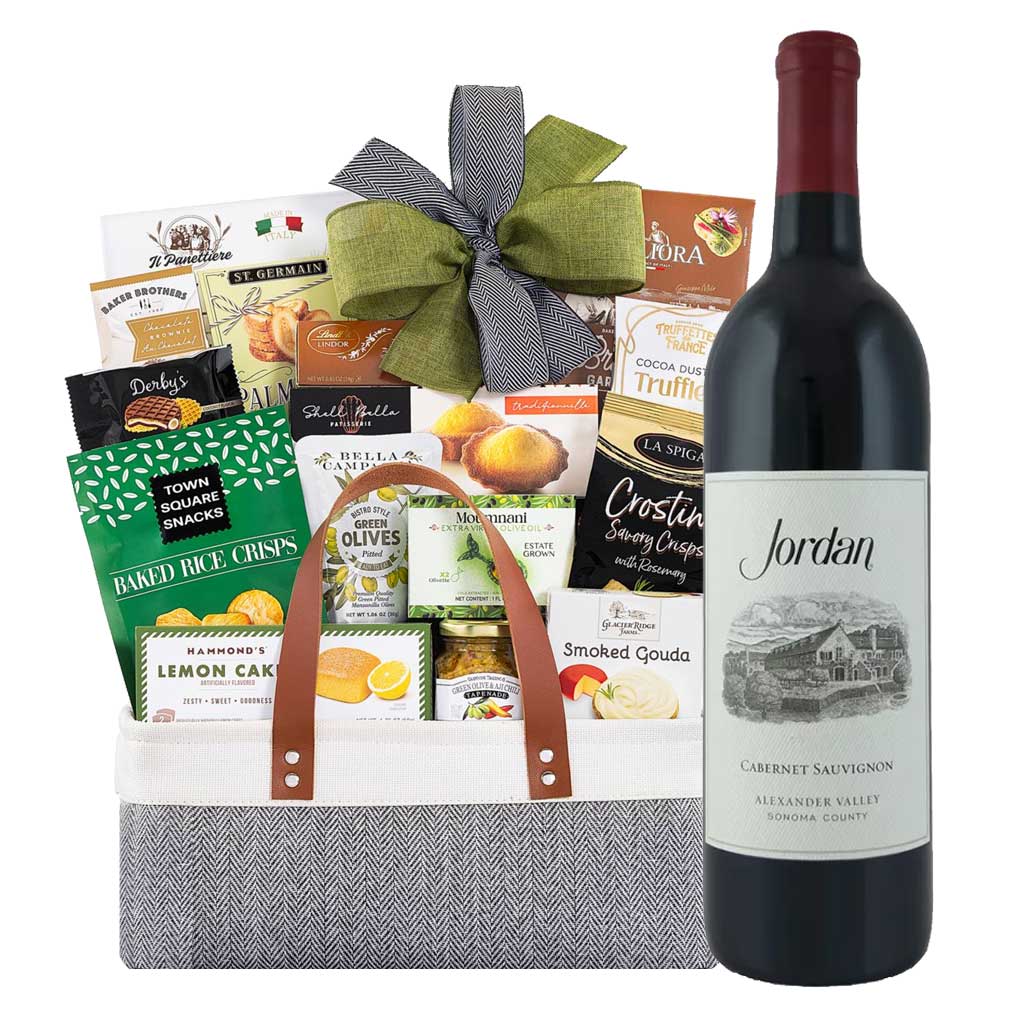 Jordan Cabernet Sauvignon Alexander Valley Red Wine Gift Basket