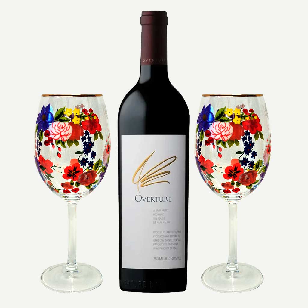 Overture Napa Valley Red Wine With Glass Set