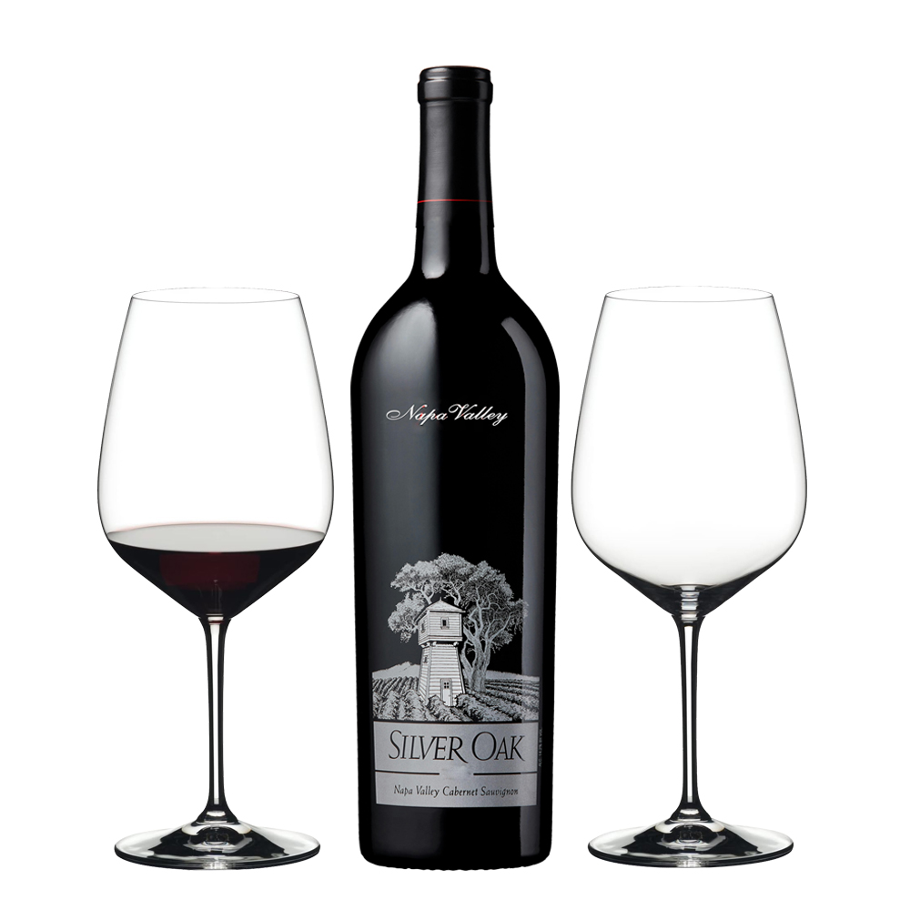 Silver Oak Cabernet Sauvignon Wine And Riedel Glass Set