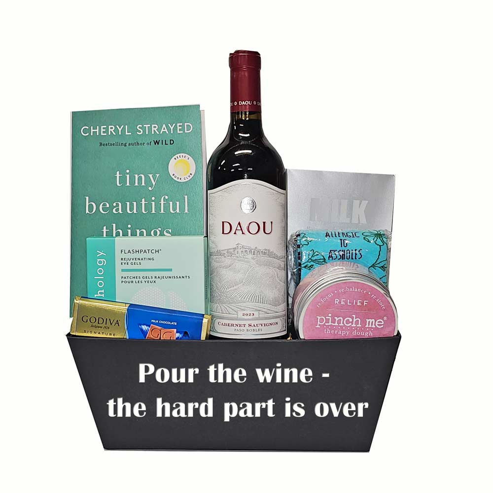 Daou Care Divorce Package Wine Gift Basket