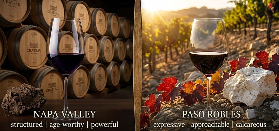 Napa Valley vs Paso Robles