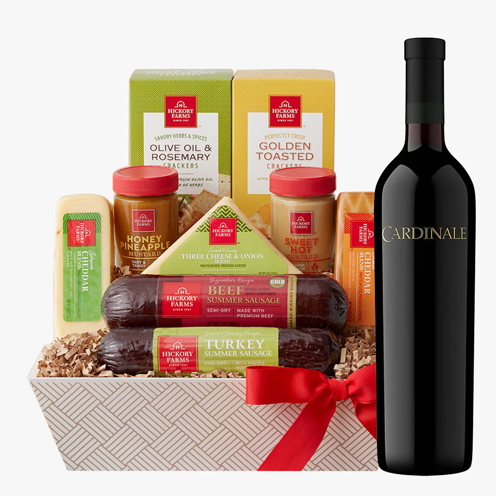 Cardinale Napa Valley Cabernet Sauvignon Wine & Cheese Gift Basket