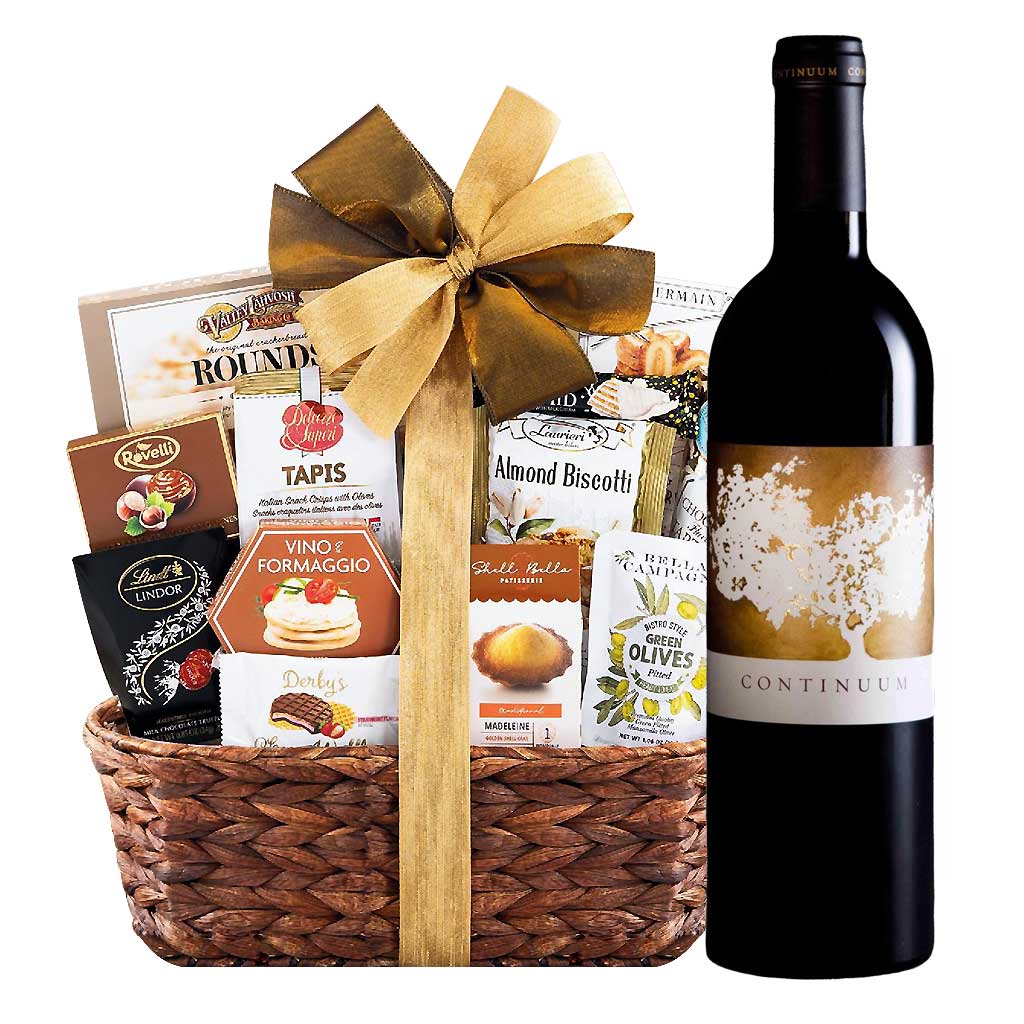 Continuum 2019 Wine with Bon Appetit Gourmet Gift Basket